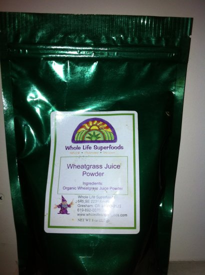 Organic Wheatgrass Juice Powder 8 oz. - Click Image to Close