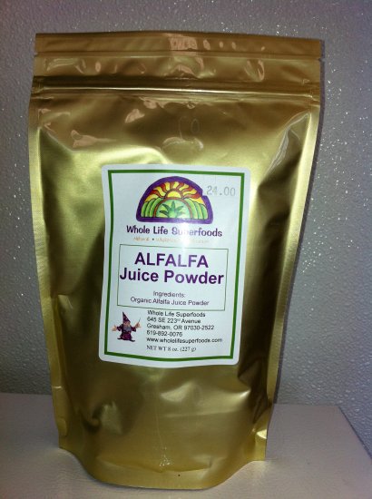 Alfalfa Juice Powder (Organic) 8 oz. - Click Image to Close