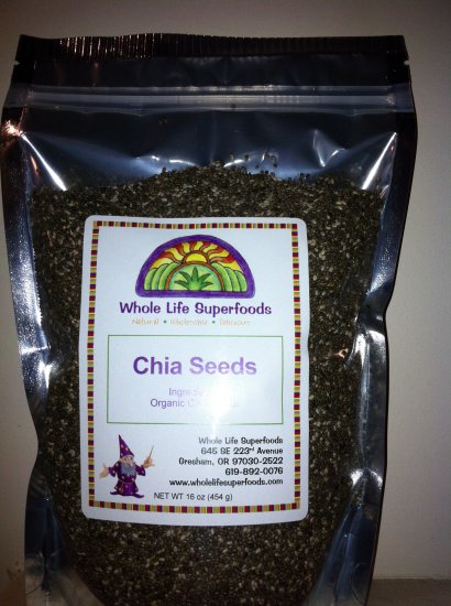 Chia Seeds Organic 1 lb - Click Image to Close
